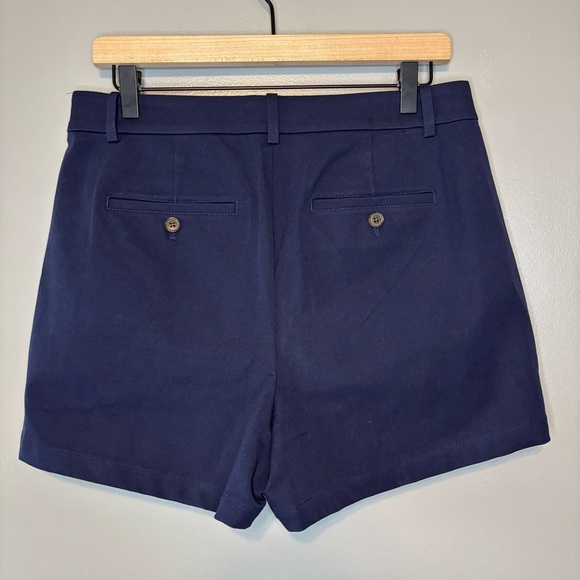 NWT J Crew sz 6 Wrap Front Mini Skort Bi-Stretch Cotton Navy Blue - Picture 4 of 6
